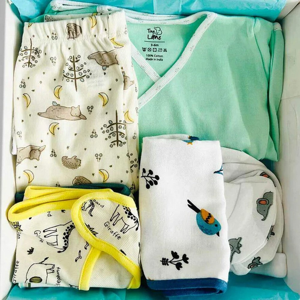 All In One Baby Minty Gift Set- Pack Of 9