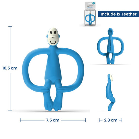 Blue Matchstick Monkey Animal Teether