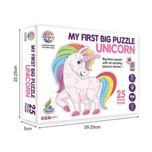 Load image into Gallery viewer, My First Big Unicorn Puzzle Set - 25pcs
