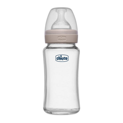 Green Well-Being Glass Feeding Bottle - 240ml