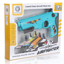 Load image into Gallery viewer, Flying Airplane Launcher Gun Toy With Foam Glider Planes
