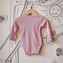 Load image into Gallery viewer, Pink Organic Cotton Kimono Onesie
