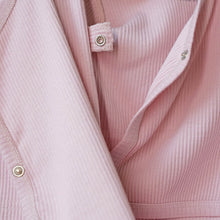 Load image into Gallery viewer, Pink Organic Cotton Kimono Onesie
