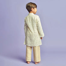 Load image into Gallery viewer, Self Mirror Embroidered Kurta With Pajama
