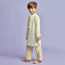 Load image into Gallery viewer, Self Mirror Embroidered Kurta With Pajama
