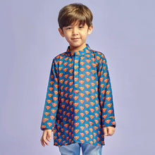 Load image into Gallery viewer, Blue Super Hero Printed Kurta
