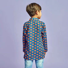 Load image into Gallery viewer, Blue Super Hero Printed Kurta
