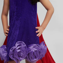 Load image into Gallery viewer, Violet Organza Flower Dress
