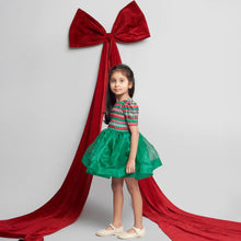 Load image into Gallery viewer, Green Christmas Theme Dress
