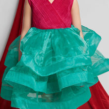 Load image into Gallery viewer, Green Layered Organza Frock
