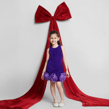 Load image into Gallery viewer, Violet Organza Flower Dress
