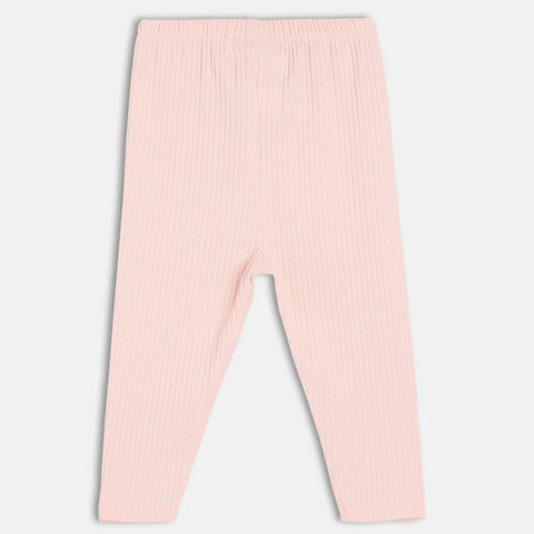 Pink Striped Cotton Legging