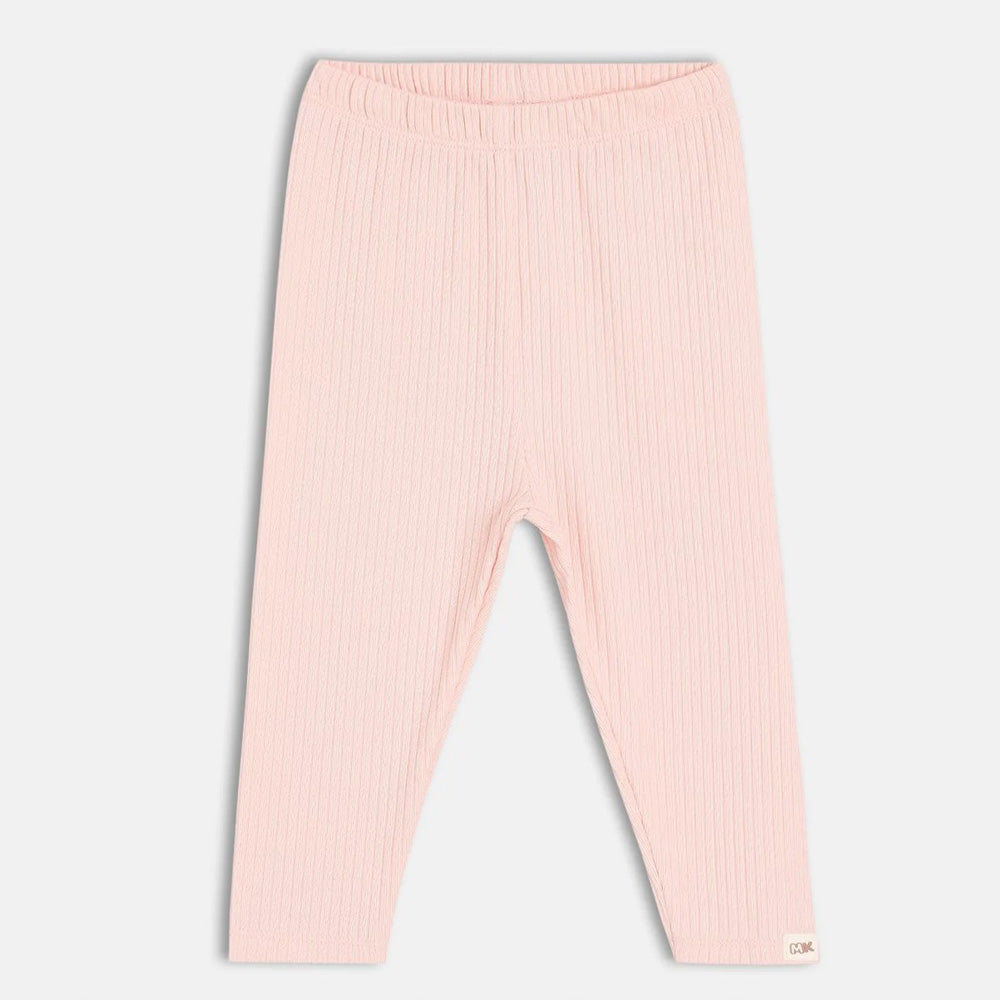 Pink Striped Cotton Legging