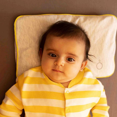 Omved Small Baby`s First Pillow Filled With Mustard Seeds & Aromatic Lavender Flower