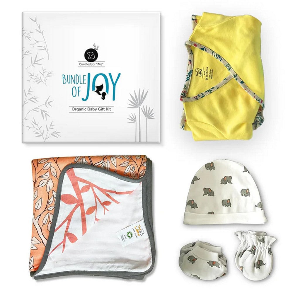 Snuggle Blanket With Jhabla, Cap, Booties & Mittens Baby Gift- Pack Of 5