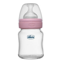 Load image into Gallery viewer, Pink Well-Being Glass Feeding Bottle- 120ml
