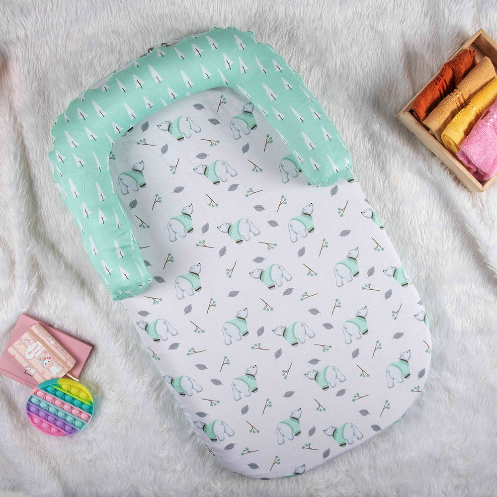 Green Arctic Foldable Baby Bed