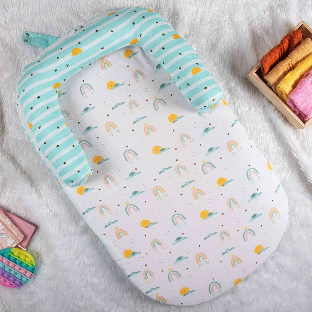 Green Horizon Foldable Baby Bed