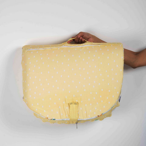 Yellow Into The Wild Foldable Baby Bed