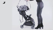 Load and play video in Gallery viewer, Transparant Stroller Rain Cover
