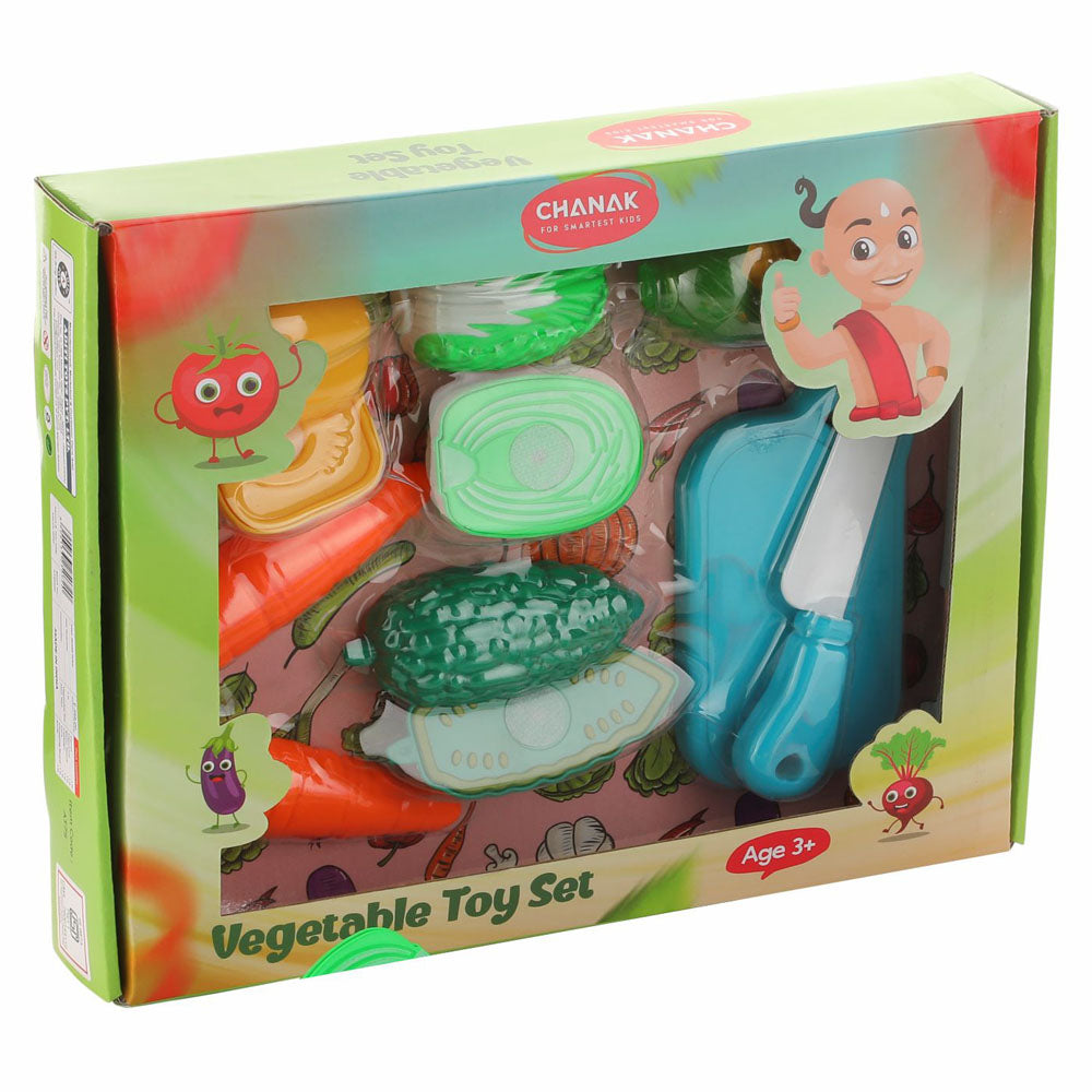 Vegetables Cutting Kitchen Playset With Knife & Board