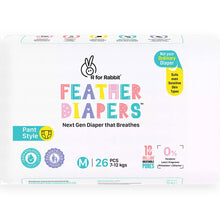 Load image into Gallery viewer, M Size Feather Baby Diaper Pant - 26 Pieces(7-12kg)
