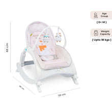 Load image into Gallery viewer, 3 In 1 Rock N Play Rocker- Adjustable Backrest Recline, Detachable Toy Bar, Soothing Music &amp; Vibration
