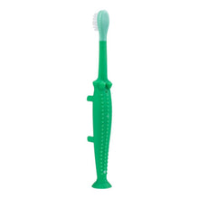 Load image into Gallery viewer, Green Crocodile Toddler Toothbrush
