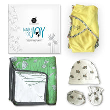 Load image into Gallery viewer, Spring Flower Snuggle Blanket With Jhabla, Cap, Booties &amp; Mittens Baby Gift- Pack Of 5
