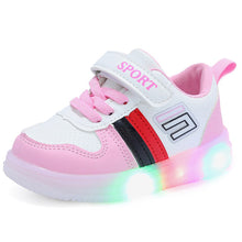 Load image into Gallery viewer, Pink Panda Sneakers With LED Light-Up
