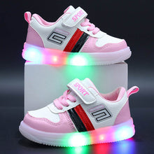 Load image into Gallery viewer, Pink Panda Sneakers With LED Light-Up
