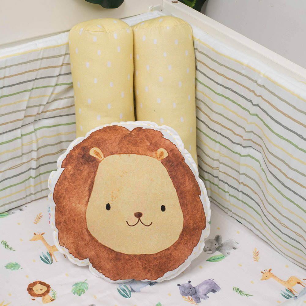 Yellow Into The Wild Organic Cotton Cot Bedding Set