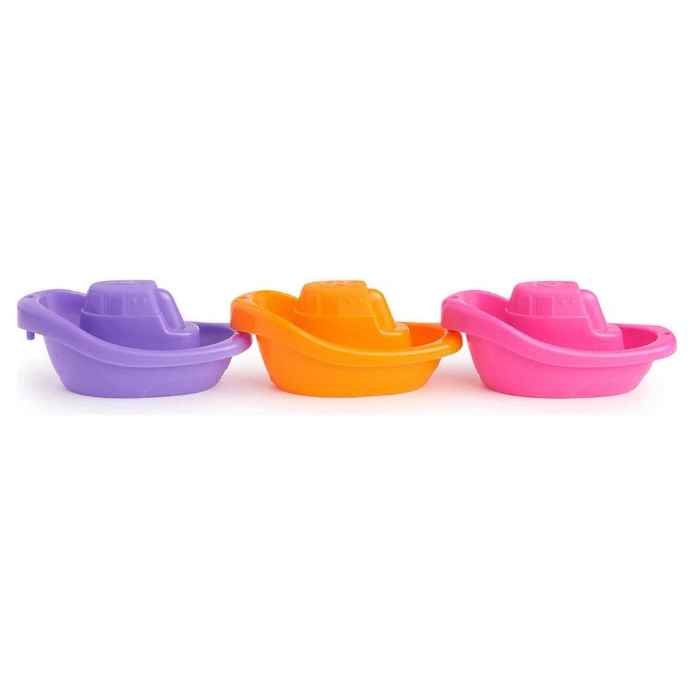 Bath Time Floating Boats- Pack Of 3 (Color May Vary)