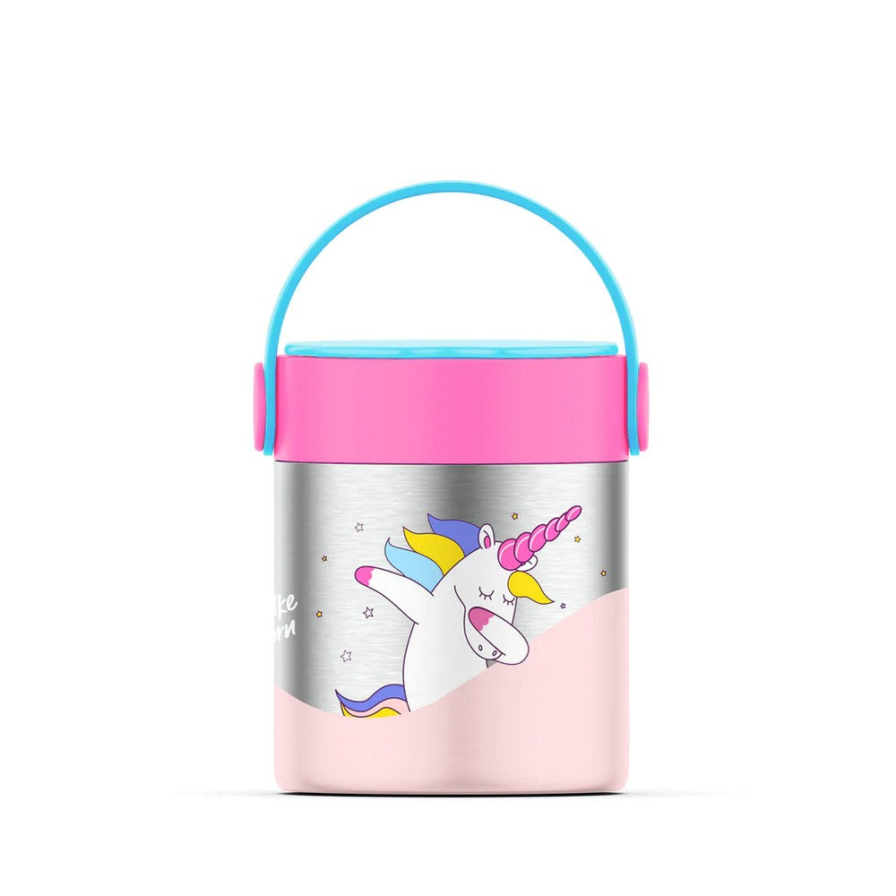 Pink Mealmate Lunch Flask With Folding Spoon - 418ml