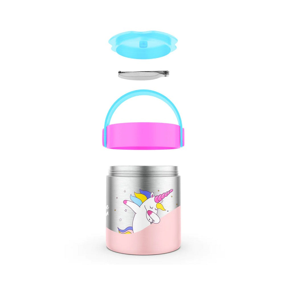 Pink Mealmate Lunch Flask With Folding Spoon - 418ml
