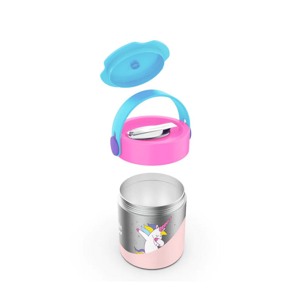 Pink Mealmate Lunch Flask With Folding Spoon - 418ml