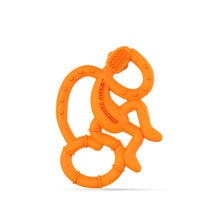 Load image into Gallery viewer, Orange Mini Monkey Teether
