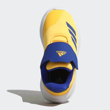 Load image into Gallery viewer, Yellow &amp; Blue Hook &amp; Loop Strap Adidas Shoes
