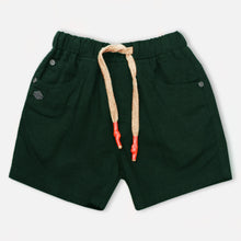 Load image into Gallery viewer, Plain Green Elasticated Waist Cotton Shorts
