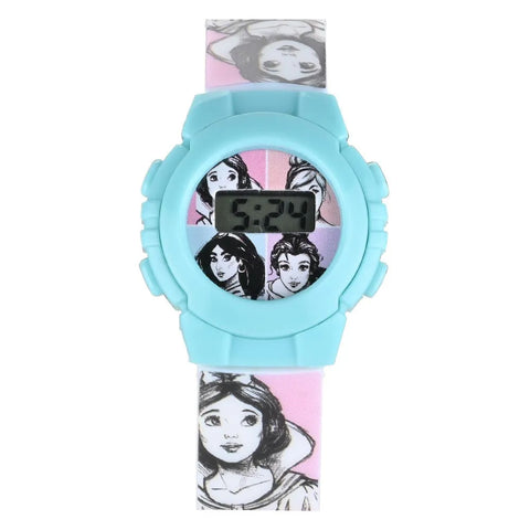 Blue Disney Princess Digital Watch Free Size