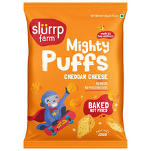 Load image into Gallery viewer, Slurrp Farm Mighty Puff Cheddar Cheese - 20gm
