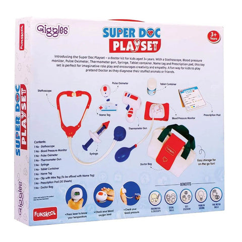 Super Doctor Playset Toy- 9 Piece