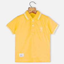 Load image into Gallery viewer, Striped Hem Polo T-Shirt
