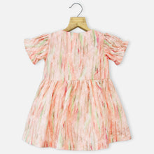 Load image into Gallery viewer, Pink Puff Sleeves Cotton Dress
