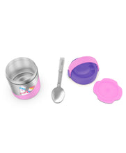 Load image into Gallery viewer, Pink Mealmate Lunch Flask With Folding Spoon 418 ML
