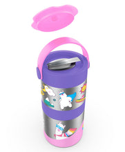Load image into Gallery viewer, Pink Mealmate Max Insulated Lunch Flask With Add on Steel Container 700 ML
