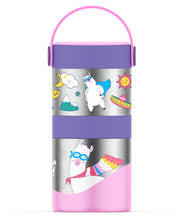 Load image into Gallery viewer, Pink Mealmate Max Insulated Lunch Flask With Add on Steel Container 700 ML
