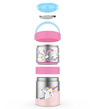 Load image into Gallery viewer, Pink Mealmate Max Insulated Lunch Flask With Add On Steel Container-700 ML
