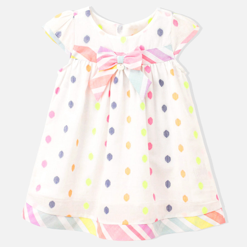 Colorful Polka Dots Cotton Dress