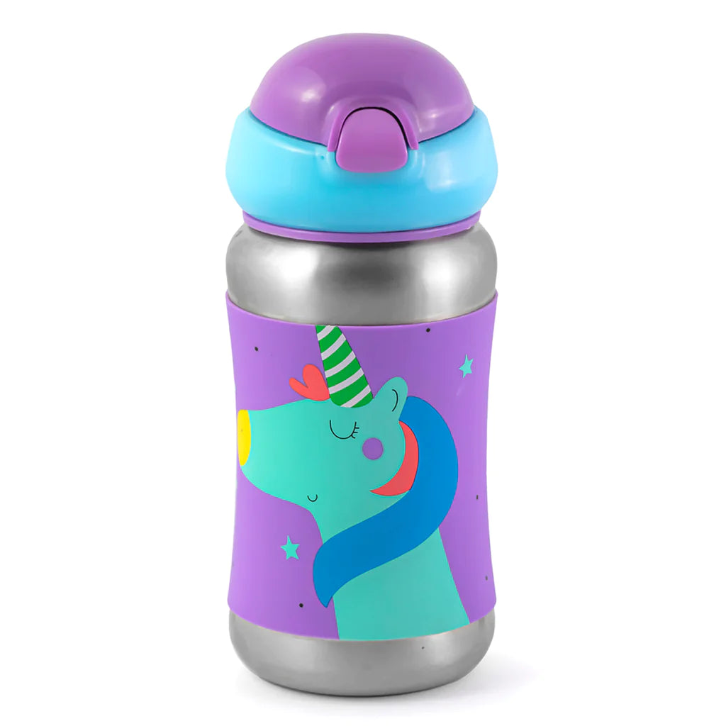 Purple Unicorn Sport Sipper Stainless Steel Bottle